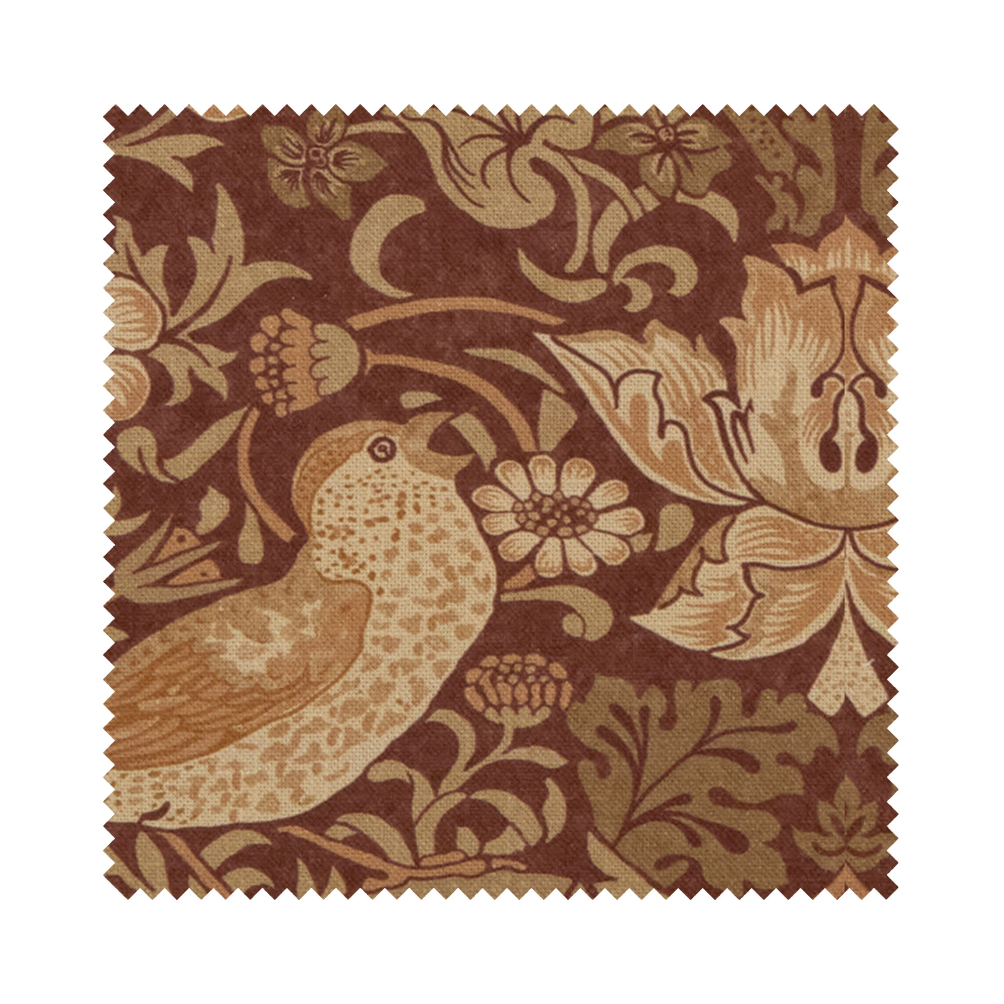 William Morris At Home Strawberry Thief Madder Motorised - Image 6