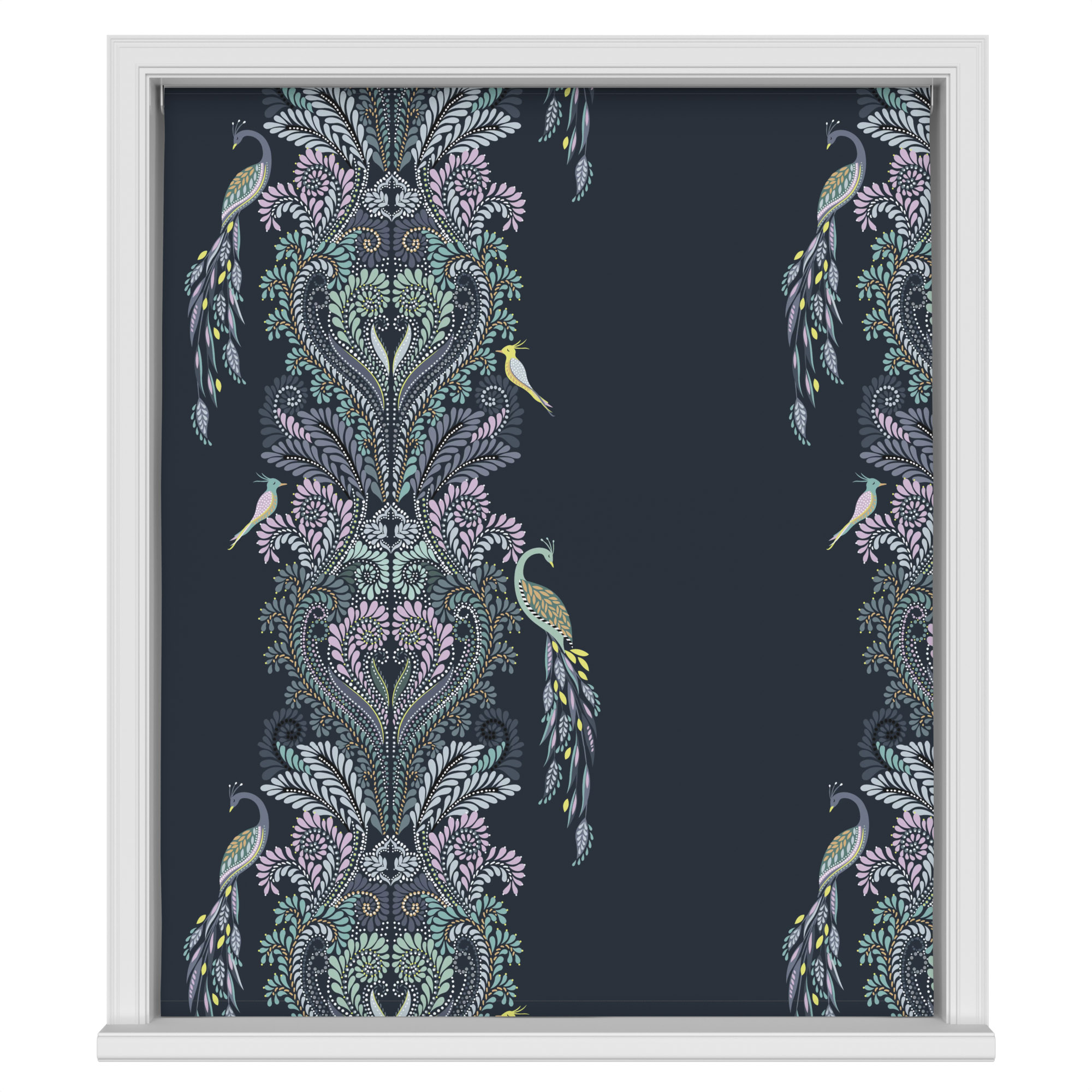 Sara Miller Peacock Filigree Petrol Motorised - Image 2