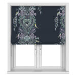 Sara Miller Peacock Filigree Petrol No Drill