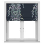 Sara Miller Peacock Filigree Petrol No Drill