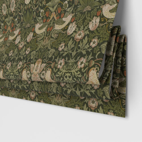 William Morris At Home Strawberry Thief Nettle Motorised