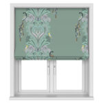 Sara Miller Peacock Filigree Sage Green Motorised
