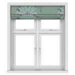 Sara Miller Peacock Filigree Sage Green Motorised