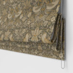 William Morris At Home Strawberry Thief Velvet Flint No Drill