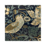 William Morris At Home Strawberry Thief Velvet Indigo