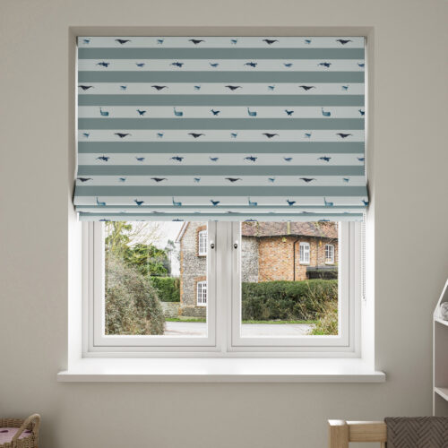 Sophie Allport Whale Stripe Deep Duckegg