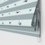 Sophie Allport Whale Stripe Deep Duckegg