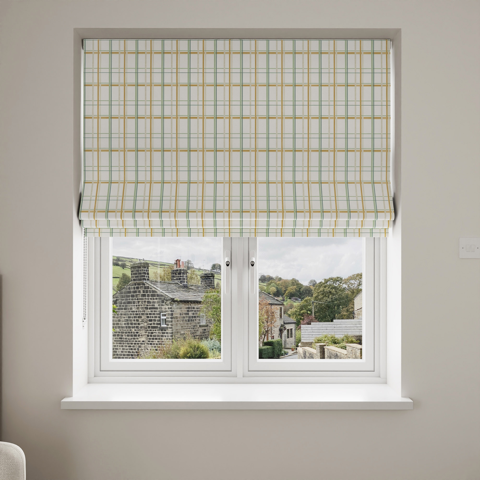 Laura Ashley Burford Check Ochre