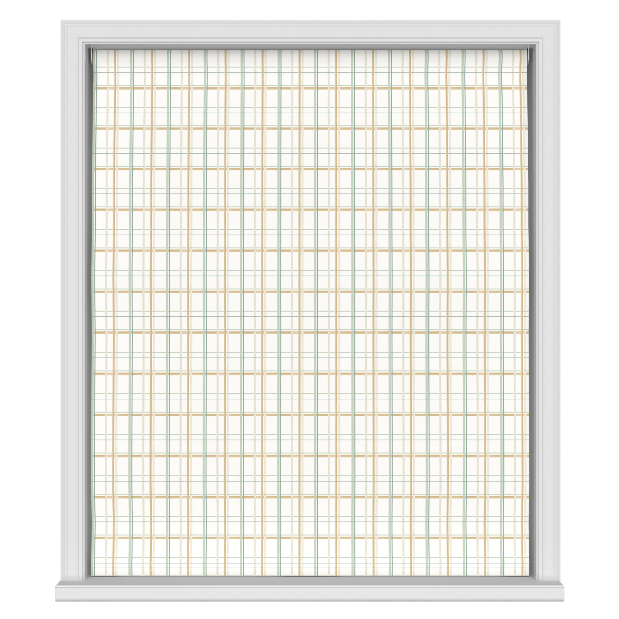 Laura Ashley Burford Check Ochre Motorised - Image 2