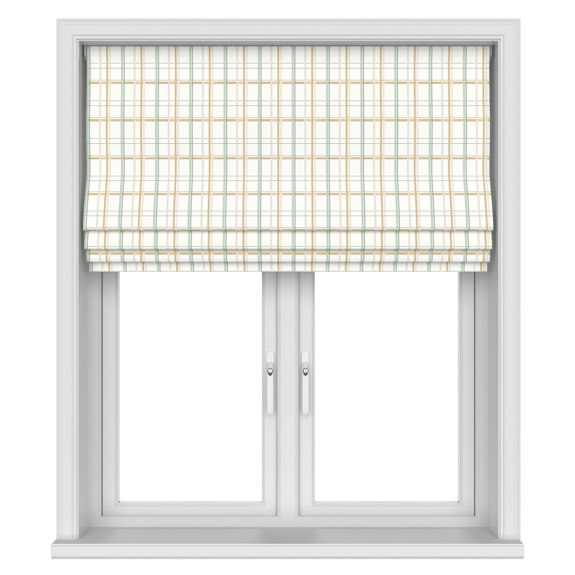 Laura Ashley Burford Check Ochre Motorised - Image 4