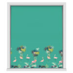 Sara Miller Flamingo Border Green No Drill