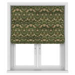 William Morris At Home Strawberry Thief Velvet Nettle Motorised