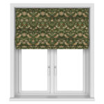 William Morris At Home Strawberry Thief Velvet Nettle Motorised
