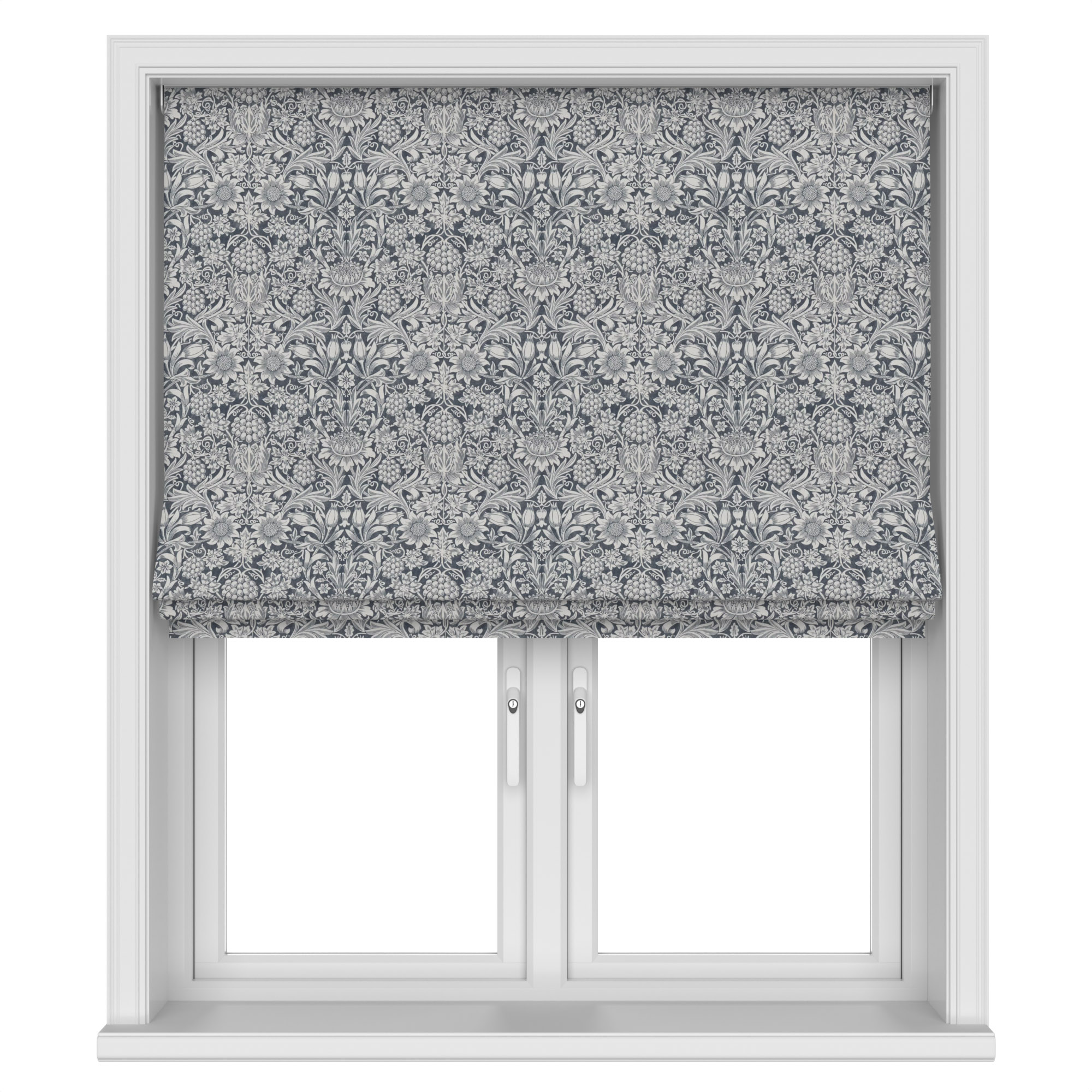 William Morris At Home Sunflower Indigo Motorised - Image 3