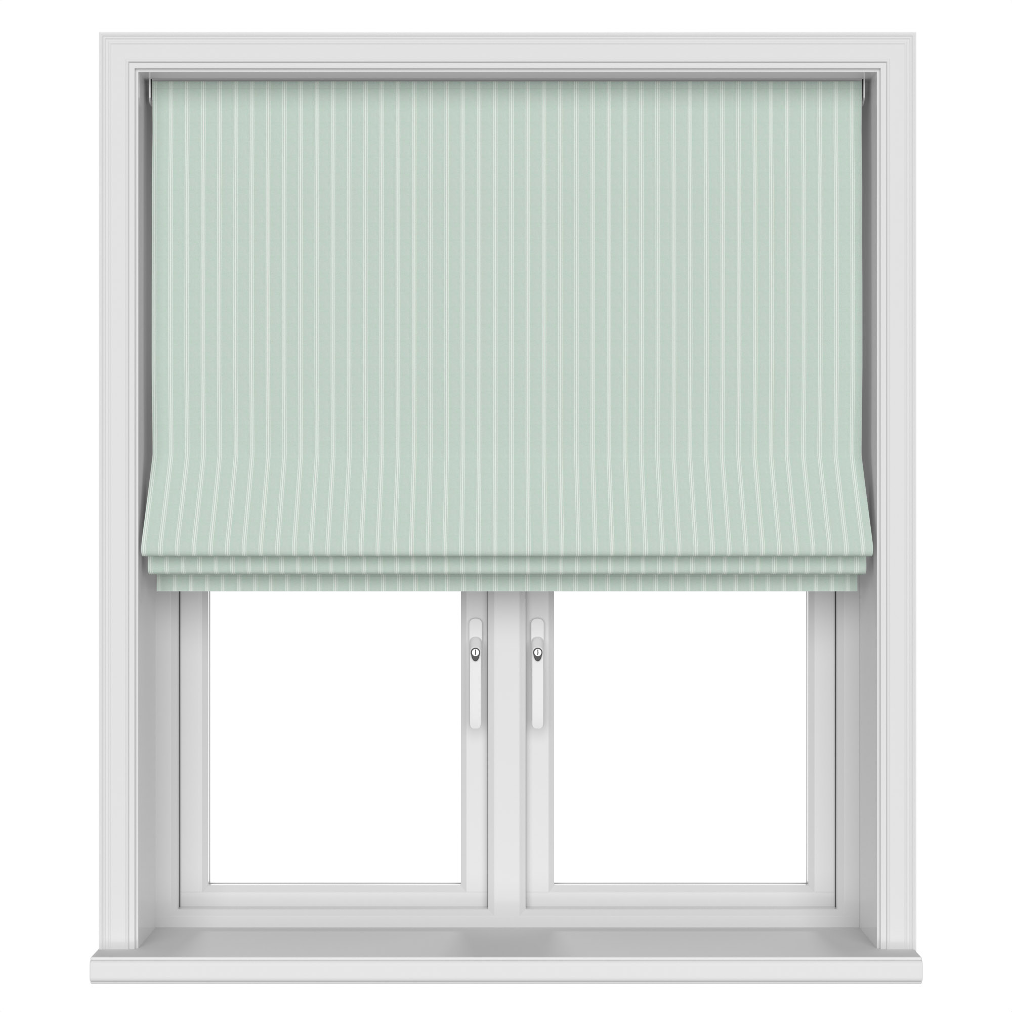 Laura Ashley Burnsall Stripe Smoke Green Motorised - Image 3