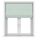 Laura Ashley Burnsall Stripe Smoke Green Motorised