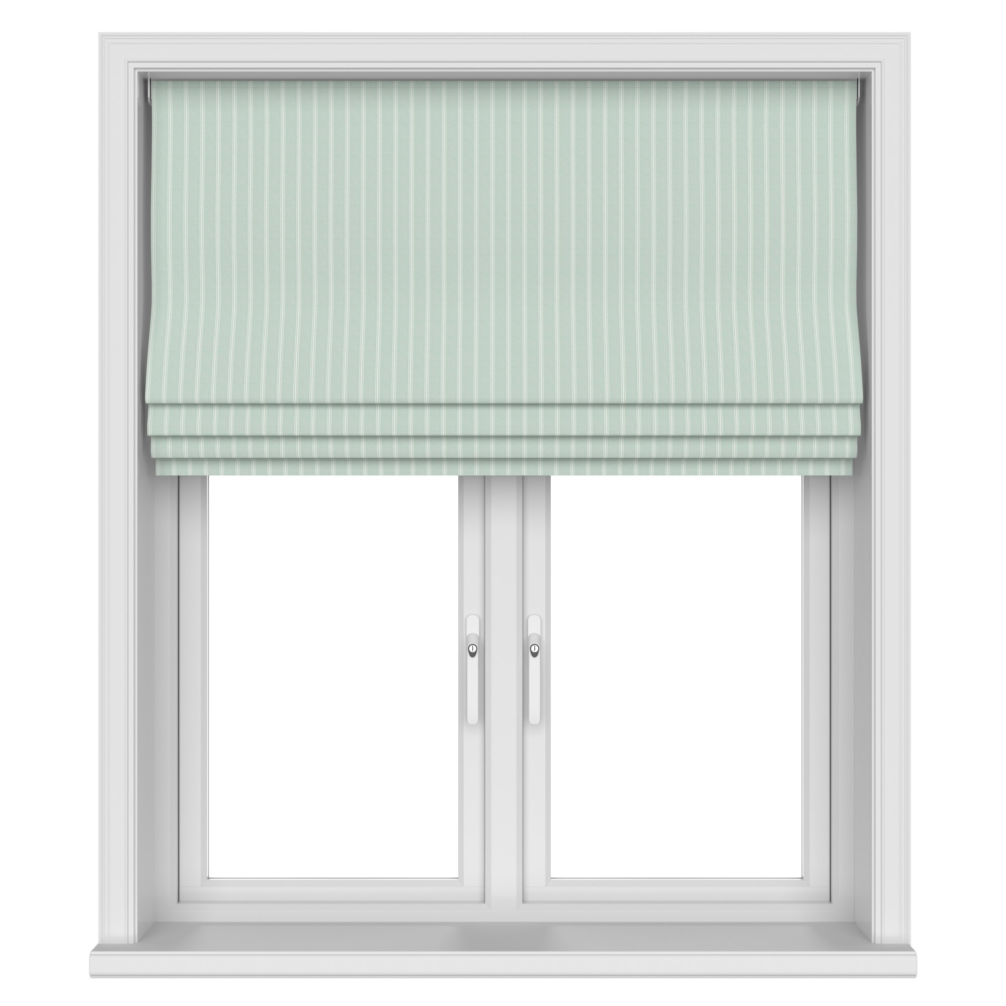 Laura Ashley Burnsall Stripe Smoke Green Motorised - Image 4