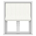 Laura Ashley Candy Stripe Dove Grey Motorised