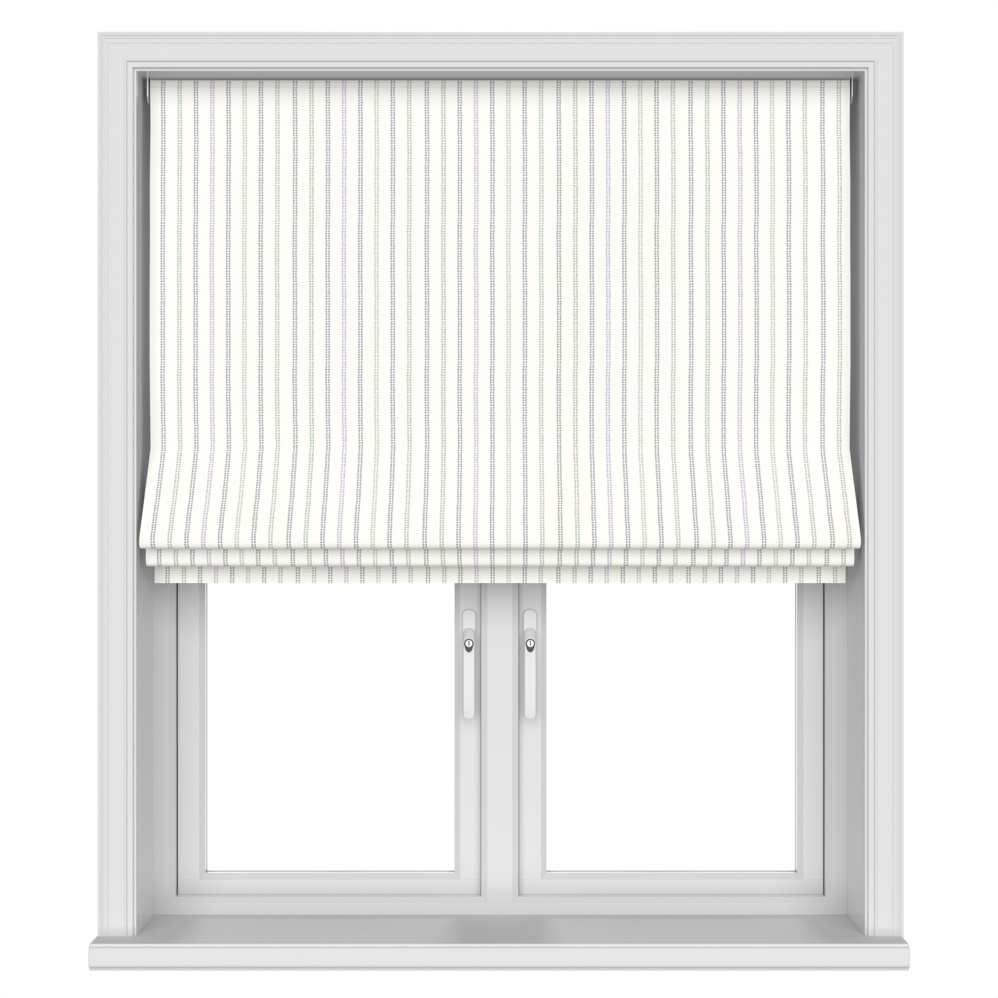 Laura Ashley Candy Stripe Dove Grey Motorised - Image 3