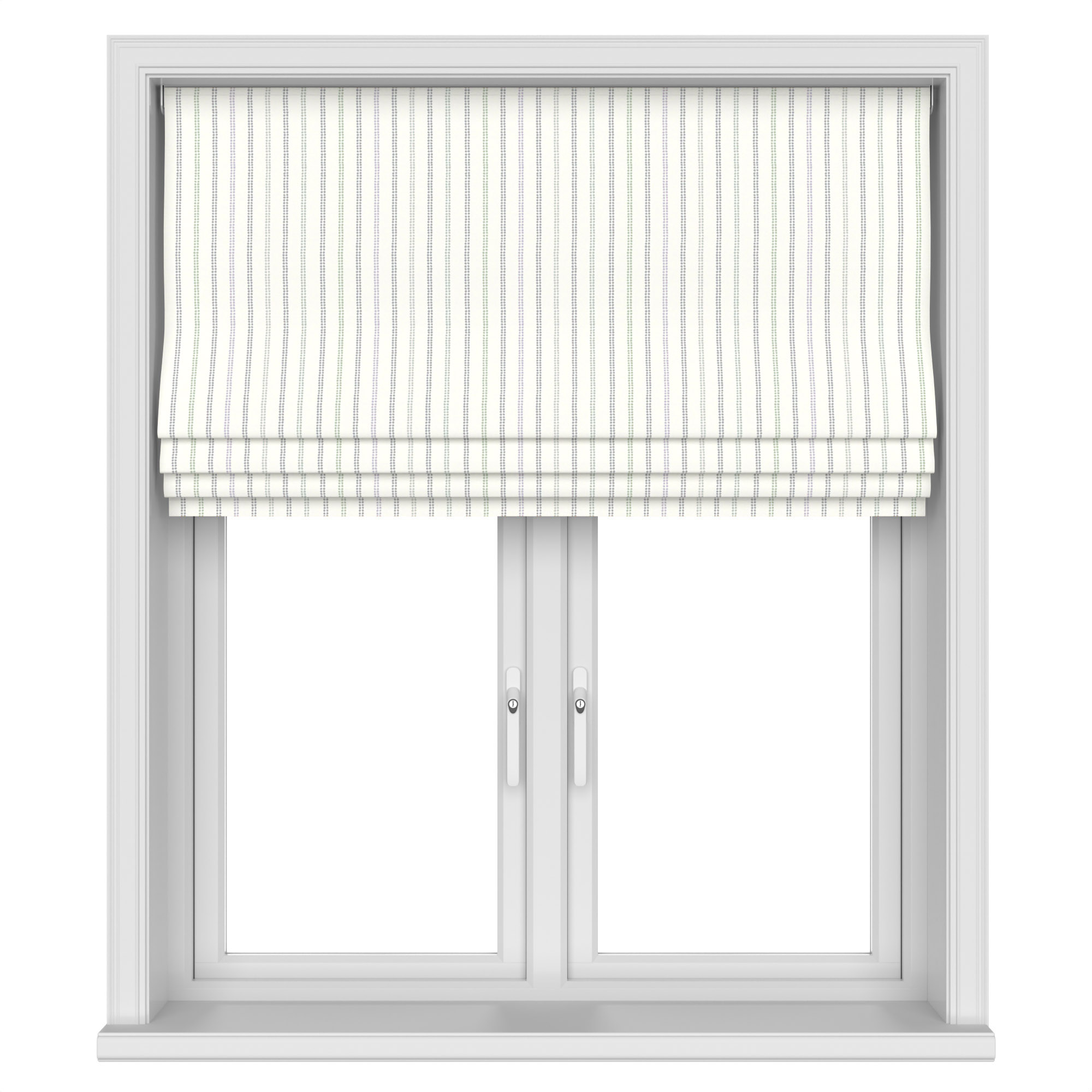 Laura Ashley Candy Stripe Dove Grey Motorised - Image 4
