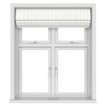 Laura Ashley Candy Stripe Dove Grey Motorised