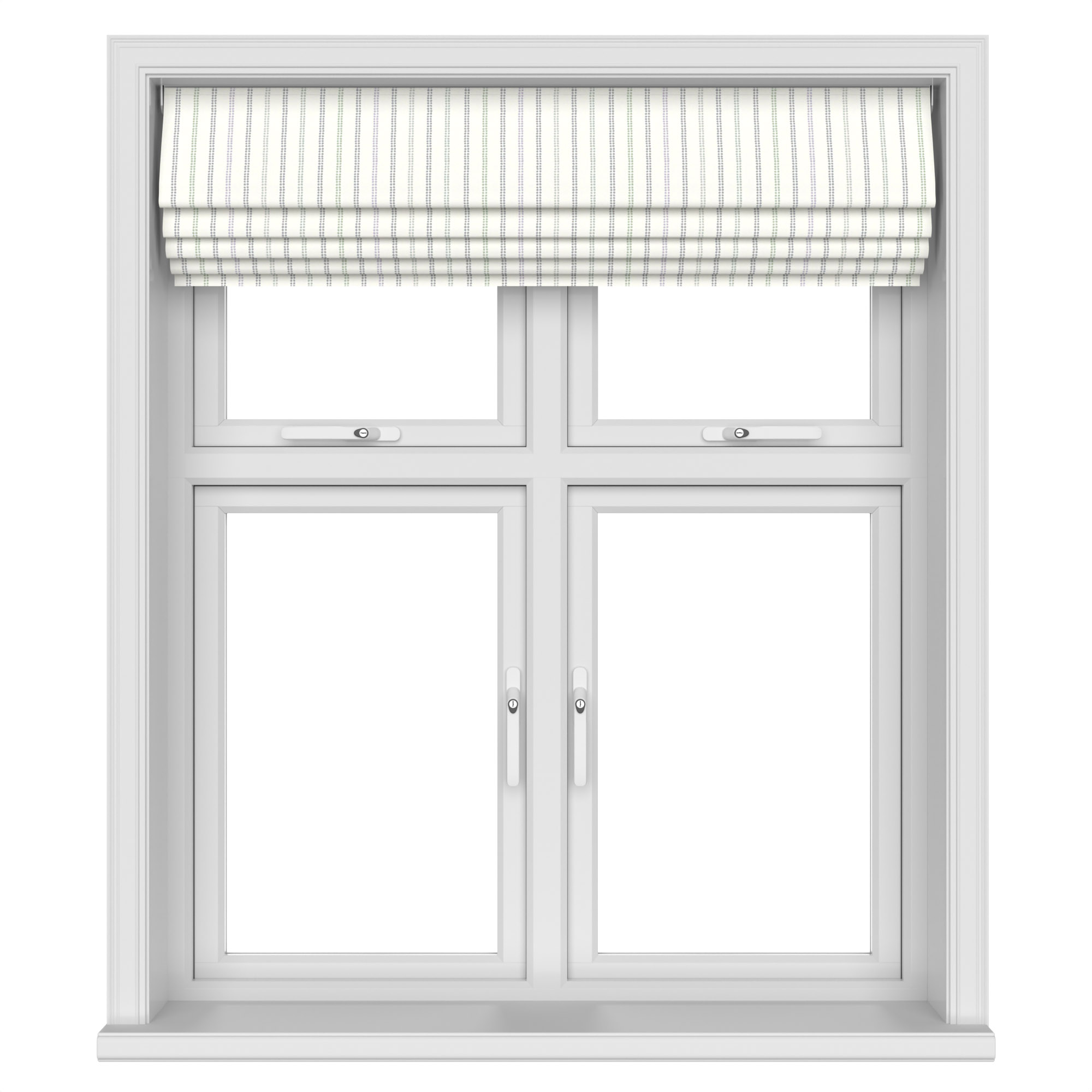 Laura Ashley Candy Stripe Dove Grey Motorised - Image 5
