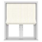 Laura Ashley Candy Stripe Pale Ochre Motorised