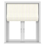 Laura Ashley Candy Stripe Pale Ochre Motorised