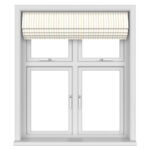 Laura Ashley Candy Stripe Pale Ochre Motorised