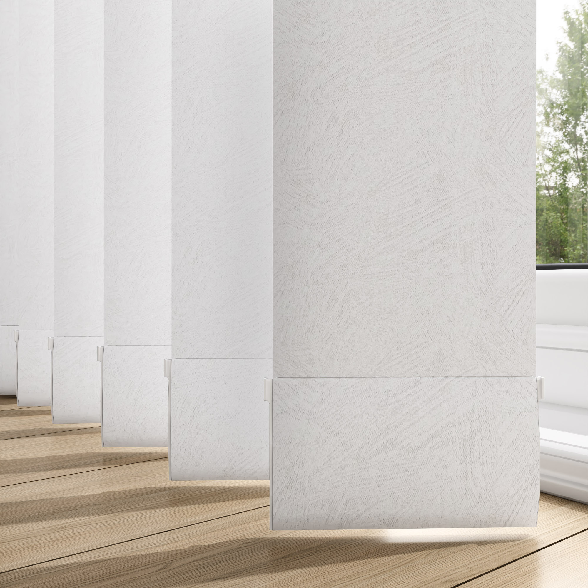 Romany White 127mm Replacement Slats