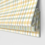 Laura Ashley Cove Check Ochre Motorised