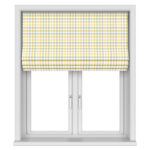 Laura Ashley Cove Check Ochre Motorised