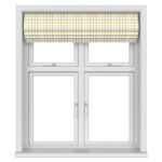 Laura Ashley Cove Check Ochre Motorised