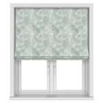 Laura Ashley Eglantine Silhouette Woven Smoke Green Motorised