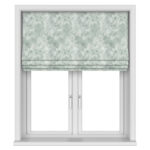 Laura Ashley Eglantine Silhouette Woven Smoke Green Motorised