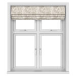Laura Ashley Eglantine Silhouette Woven White Sands Motorised
