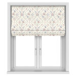 Laura Ashley Foscot Damask Crimson Red Motorised