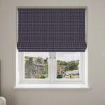 Laura Ashley Gingham French Navy No Drill