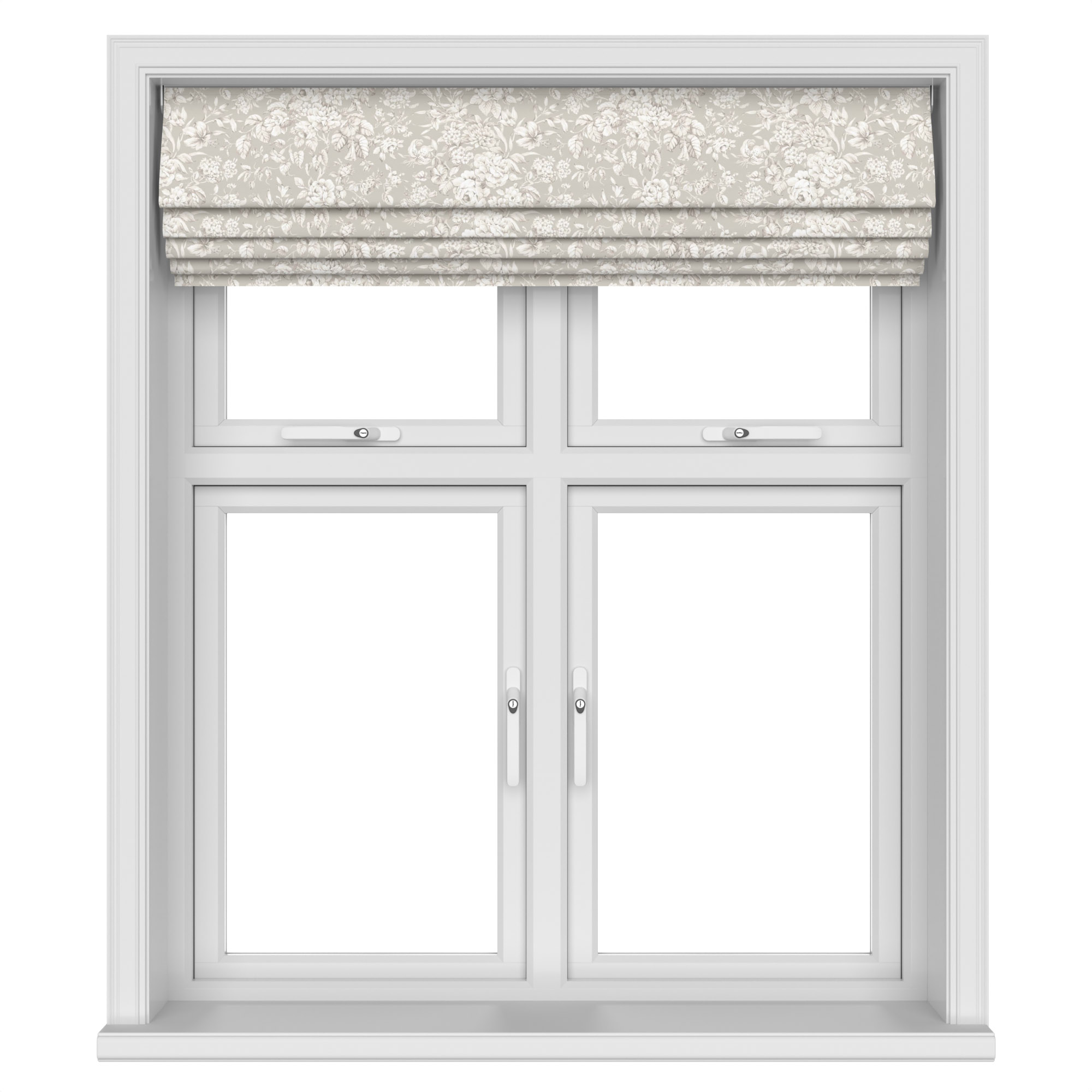 Laura Ashley Heledd Blooms Dove Grey Motorised - Image 5