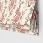 Laura Ashley Hollyhocks Coral Pink Motorised