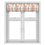 Laura Ashley Hollyhocks Coral Pink Motorised