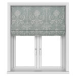 Laura Ashley Josette Woven Grey Green Motorised