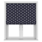 Laura Ashley Lady Fern Embroidery French Navy Motorised