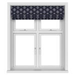 Laura Ashley Lady Fern Embroidery French Navy Motorised