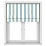Laura Ashley Lille Stripe Seaspray Motorised