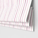 Laura Ashley Painterly Stripe Pink Motorised