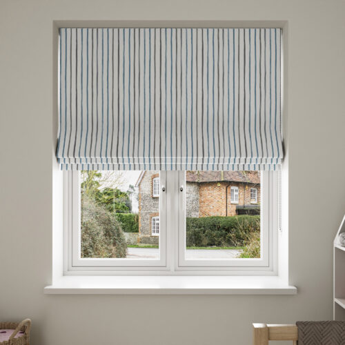 Laura Ashley Painterly Stripe Pale Steel No Drill