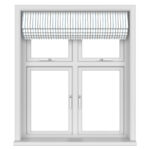 Laura Ashley Painterly Stripe Pale Steel Motorised
