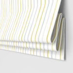 Laura Ashley Painterly Stripe Yellow Motorised