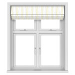 Laura Ashley Painterly Stripe Yellow Motorised